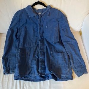 Vintage European workwear shirt chore coat